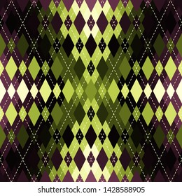 Classic argyle seamless pattern background. Vector image.