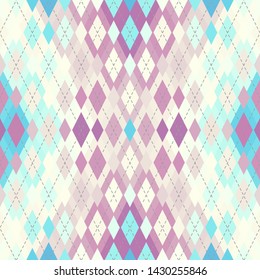 Classic argyle seamless pattern background. Vector image.