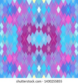 Classic argyle seamless pattern background. Vector image.