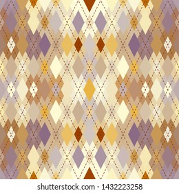 Classic argyle seamless pattern background. Vector image.