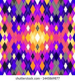 Classic argyle seamless pattern background. Vector image.