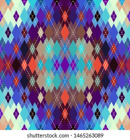 Classic argyle seamless pattern background. Vector image.
