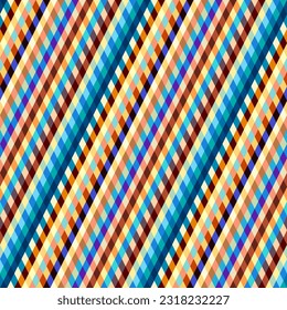 Classic argyle seamless pattern background. Vector image. Plaid patchwork style. Diagonal lines pattern.