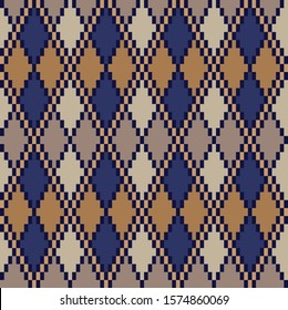 Classic Argyle Seamless Pattern - This is a classic argyle, diamond shape pattern suitable for website resources, graphics, print designs, fashion textiles and etc.