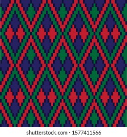 Classic Argyle Seamless Pattern - This is a classic argyle, diamond shape pattern suitable for website resources, graphics, print designs, fashion textiles and etc.