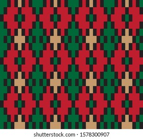 Classic Argyle Seamless Pattern - This is a classic argyle, diamond shape pattern suitable for website resources, graphics, print designs, fashion textiles and etc.