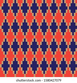 Classic Argyle Seamless Pattern - This is a classic argyle, diamond shape pattern suitable for website resources, graphics, print designs, fashion textiles and etc.