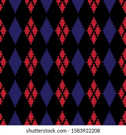 Classic Argyle Seamless Pattern for website resources, graphics, print designs, fashion textiles and etc.
