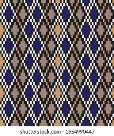 Classic Argyle Seamless Pattern para recursos de sitios web, gráficos, diseños impresos, textiles de moda, etc.