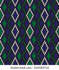 Classic Argyle Seamless Pattern for website resources, graphics, print designs, fashion textiles and etc.