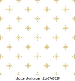 Classic art deco pattern. Geometric stylish ornament. Vector antique texture. Thai folk art pattern - flower shape.