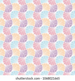 Classic Art Deco Seamless Pattern. Geometric Stylish Texture. Abstract Retro Vector Texture. Beautiful pastel color palette.