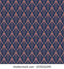 Classic Art Deco Seamless Pattern. Geometric Stylish Texture. Abstract Retro Vector Texture.