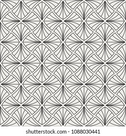 Classic Art Deco Seamless Pattern. Geometric Stylish Texture. Abstract Retro Vector Texture.