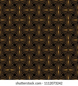 Classic Art Deco Seamless Pattern. Geometric Stylish Texture. Abstract Retro Vector Texture.