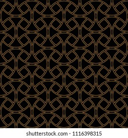 Classic Art Deco Seamless Pattern. Geometric Stylish Texture. Abstract Retro Vector Texture.