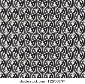 Classic Art Deco Seamless Pattern. Geometric Stylish Texture. Abstract Retro Vector Texture.