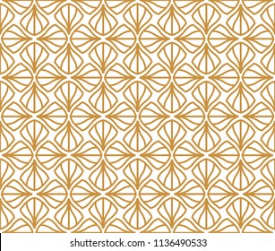 Classic Art Deco Seamless Pattern. Geometric Stylish Texture. Abstract Retro Vector Texture.