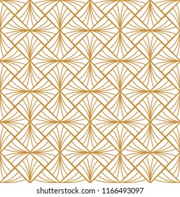 Classic art deco seamless pattern. Geometric stylish ornament. Vector antique texture.