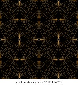 Classic art deco seamless pattern. Geometric stylish ornament. Vector antique texture.