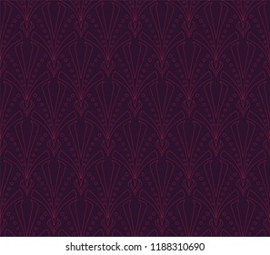 Classic art deco seamless pattern. Geometric stylish ornament. Vector antique texture.