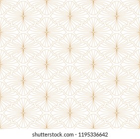 Classic art deco seamless pattern. Geometric stylish ornament. Vector antique texture.
