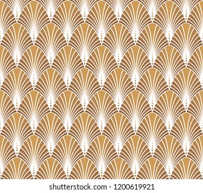 Classic art deco seamless pattern. Geometric stylish ornament. Vector antique texture.