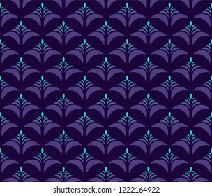 Classic Art Deco Seamless Pattern. Geometric Stylish Texture. Abstract Retro Vector Texture.