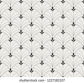 Classic Art Deco Seamless Pattern. Geometric Stylish Texture. Abstract Retro Vector Texture.