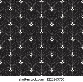 Classic Art Deco Seamless Pattern. Geometric Stylish Texture. Abstract Retro Vector Texture.