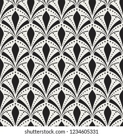 Classic art deco seamless pattern. Geometric stylish ornament. Vector antique texture.