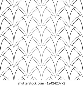 Classic Art Deco Seamless Pattern. Geometric Stylish Texture. Abstract Retro Vector Texture.