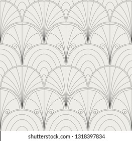 Classic Art Deco Seamless Pattern. Geometric Stylish Texture. Abstract Retro Vector Texture.