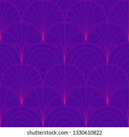 Classic Art Deco Seamless Pattern. Geometric Stylish Texture. Abstract Retro Vector Texture.