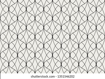 Classic art deco seamless pattern. Geometric stylish ornament. Vector antique texture.