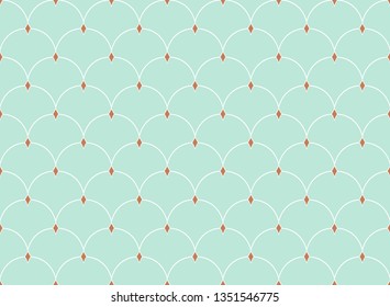 Classic art deco seamless pattern. Geometric stylish ornament. Vector antique texture.