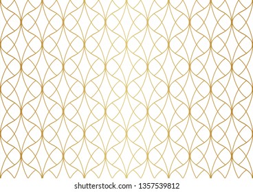 Classic art deco seamless pattern. Geometric stylish ornament. Vector antique texture.