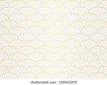 Classic art deco seamless pattern. Geometric stylish ornament. Vector antique texture.