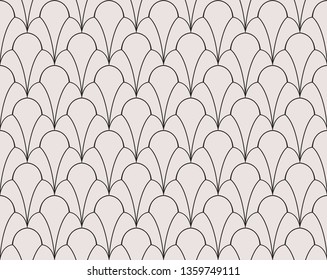 Classic Art Deco Seamless Pattern. Geometric Stylish Texture. Abstract Retro Vector Texture.