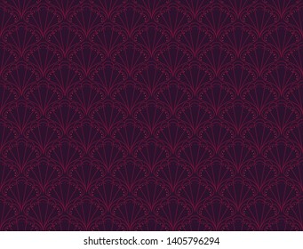 Classic Art Deco Seamless Pattern. Geometric Stylish Texture. Abstract Retro Vector Texture.