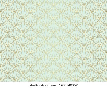 Classic Art Deco Seamless Pattern. Geometric Stylish Texture. Abstract Retro Vector Texture.