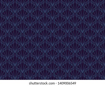 Classic Art Deco Seamless Pattern. Geometric Stylish Texture. Abstract Retro Vector Texture.