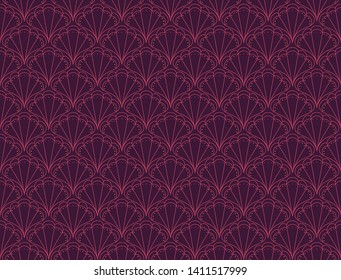 Classic Art Deco Seamless Pattern. Geometric Stylish Texture. Abstract Retro Vector Texture.