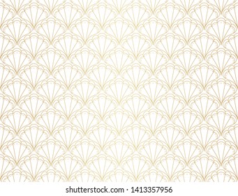 Classic Art Deco Seamless Pattern. Geometric Stylish Texture. Abstract Retro Vector Texture.