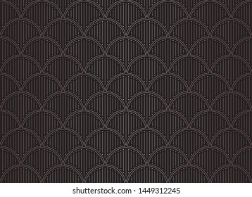 Classic Art Deco Seamless Pattern. Geometric Stylish Texture. Abstract Retro Vector Texture.