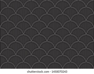 Classic Art Deco Seamless Pattern. Geometric Stylish Texture. Abstract Retro Vector Texture.