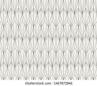 Classic Art Deco Seamless Pattern. Geometric Stylish Texture. Abstract Retro Vector Texture.