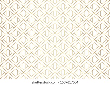 Classic Art Deco Seamless Pattern. Geometric Stylish Texture. Abstract Retro Vector Texture.