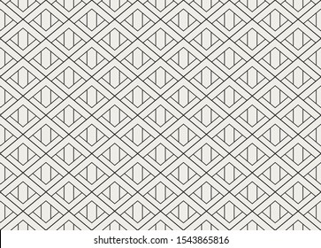 Classic Art Deco Seamless Pattern. Geometric Stylish Texture. Abstract Retro Vector Texture.