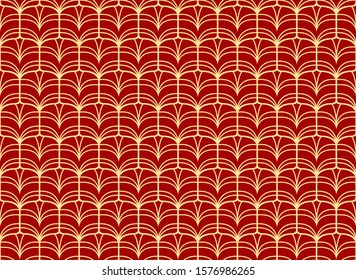 Classic Art Deco Seamless Pattern. Geometric Stylish Texture. Abstract Retro Vector Texture.